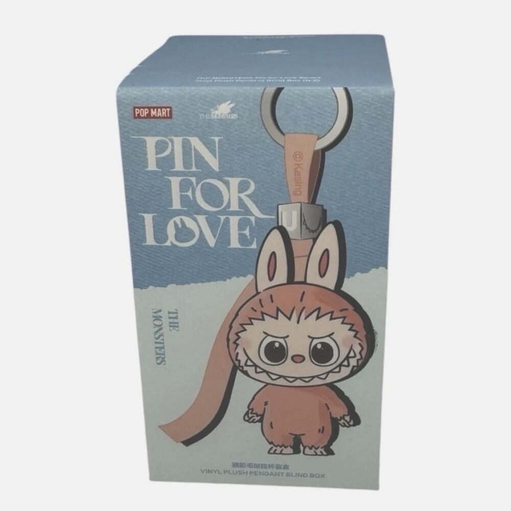 USA-NEW Authentic popmart Labubu Monsters Pin For Love SEALED Blind box